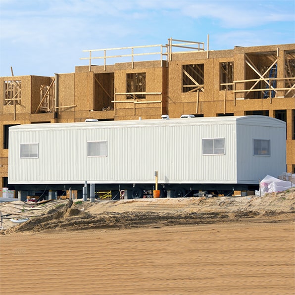 our construction trailers can be delivered to remote job sites to provide comfortable and convenient workspace solutions